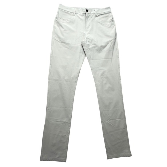 Vuori Mens 30 Gray Slim Straight Stretch Performance Pants 5 Pocket